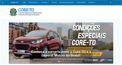 Desktop Screenshot of coretocantins.org.br